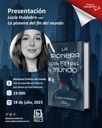 Lucía Huidobro con La pionera del fin del mundo en Las Palmas de Gran Canaria