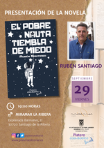 Rubén Santiago presenta su novela El pobre nauta tiembla de miedo en Santiago de la Ribera / Platero Coolbooks