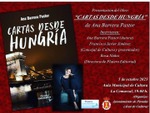 Ana Barrera Pastor presentará Cartas desde Hungría en Paradas, Sevilla / Platero Coolbooks