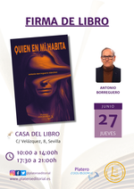 Firma de ejemplares de Quien en mí habita en Sevilla / Platero CoolBooks