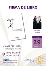 Firma de ejemplares de Sagrado en Sevilla / Platero CoolBooks