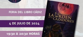 Firma de ejemplares de La orden de los cazadores en la Feria del Libro de Cádiz / Platero CoolBooks