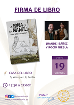 Firmas de ejemplares de La niña de la Manoli en Sevilla / Platero CoolBooks