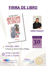 Firma de ejemplares de Abrázame despacio en Málaga / Platero CoolBooks