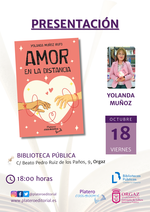 Presentación de Amor en la distancia en Orgaz / Platero CoolBooks