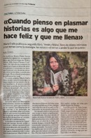 María Fraile Yunta en La Tribuna de Cuenca / Platero CoolBooks